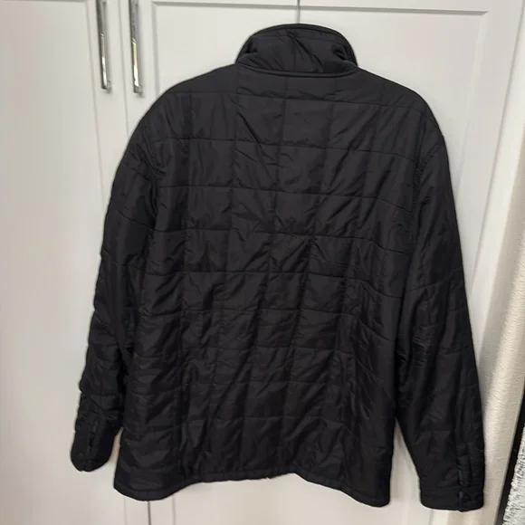 O'Neill Black Puffer Jacket with Stand-Up Collar